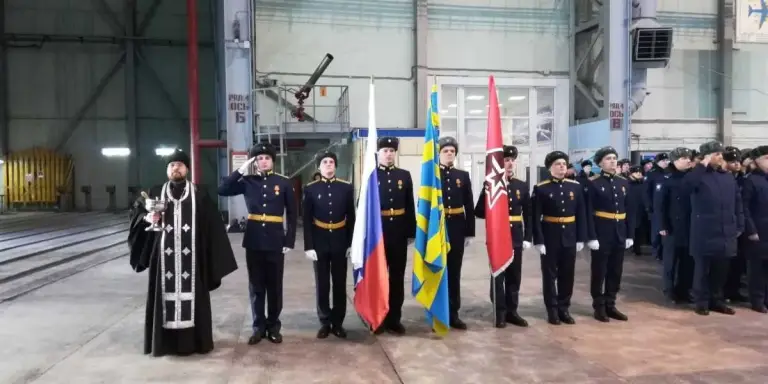 В Ульяновске освятили новый самолёт ИЛ-76МД, собранный на заводе «Авиастар-СП»