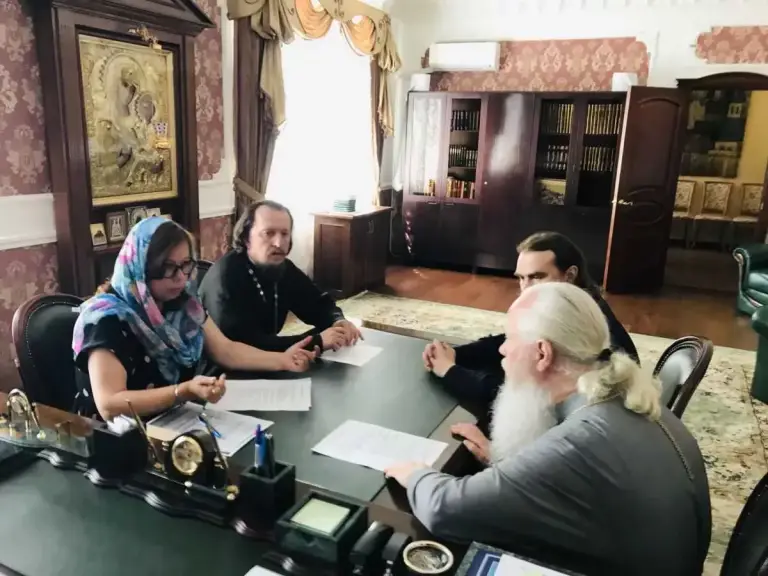 Встреча митрополита Иосифа с советником Губернатора Ульяновской области по семейной и демографической политике
