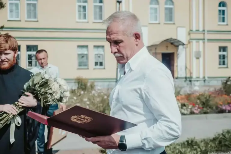 Благодарственный адрес от Губернатора Ульяновской области митрополиту Иосифу