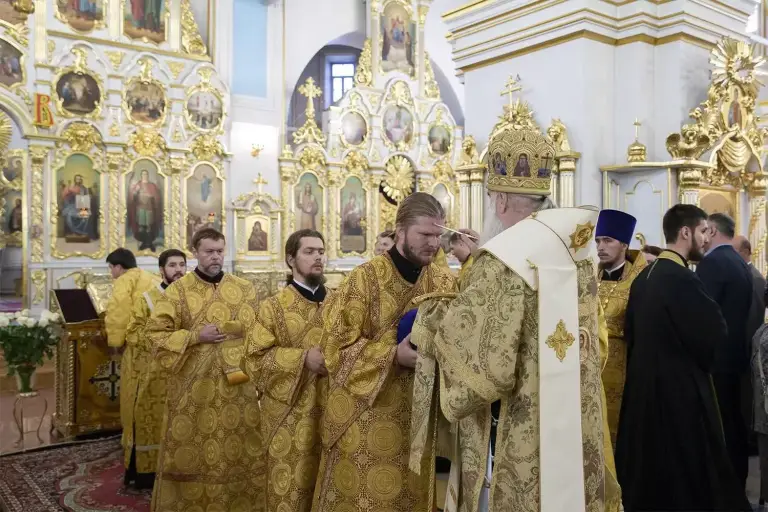 Всенощное бдение в Спасо-Вознесенском кафедральном соборе Ульяновска