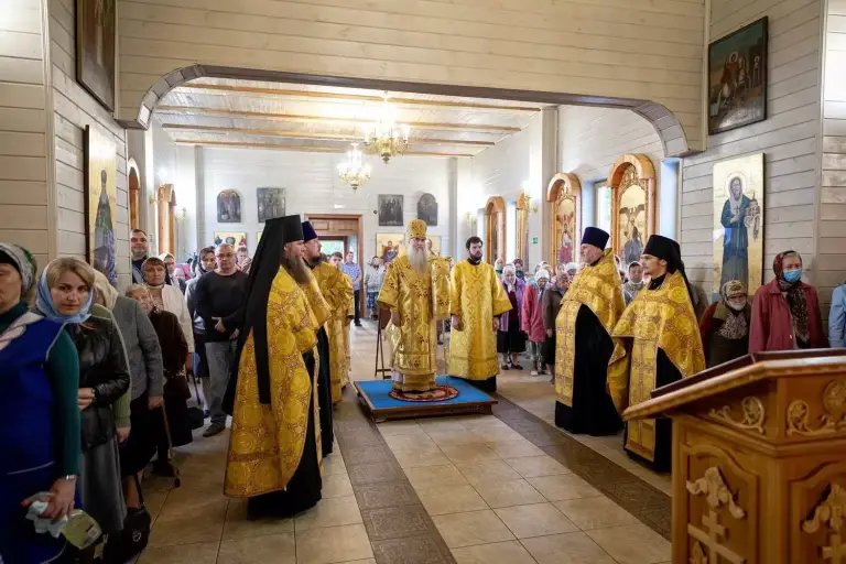 Всенощное бдение в храме Благовещения Пресвятой Богородицы Ульяновска