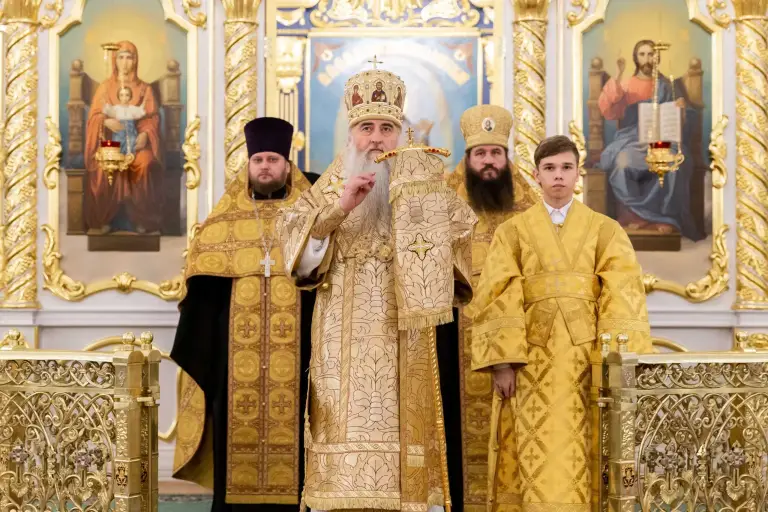 Всенощное бдение в Спасо-Вознесенском кафедральном соборе Ульяновска