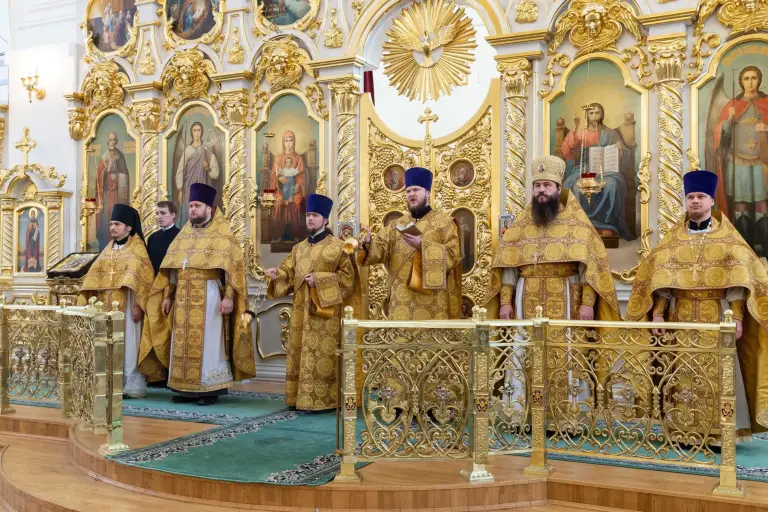 Всенощное бдение в Спасо-Вознесенском кафедральном соборе Ульяновска