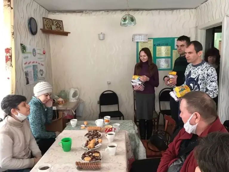 Участники клуба «Спас» навестили подопечных городского общества «Левый берег «