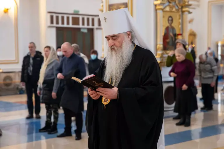 Всенощное бдение в Спасо-Вознесенском кафедральном соборе Ульяновска