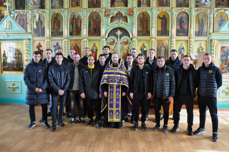 Футболисты Ульяновской «Волги» помолились перед участием в первенстве России