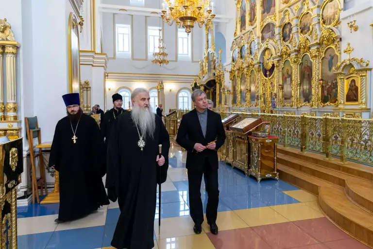 Митрополит Лонгин встретился с врио губернатора Ульяновской области Алексеем Русских
