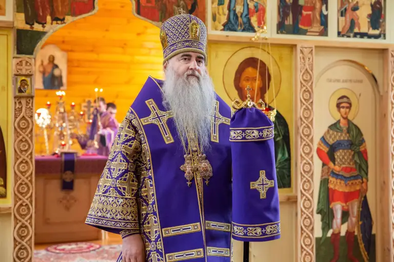 Божественная литургия в храме Богоявления Господня с. Прислониха