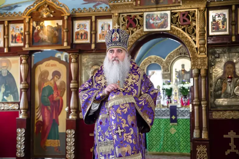 Божественная литургия в храме во имя преподобного Серафима Саровского р.п. Кузоватово