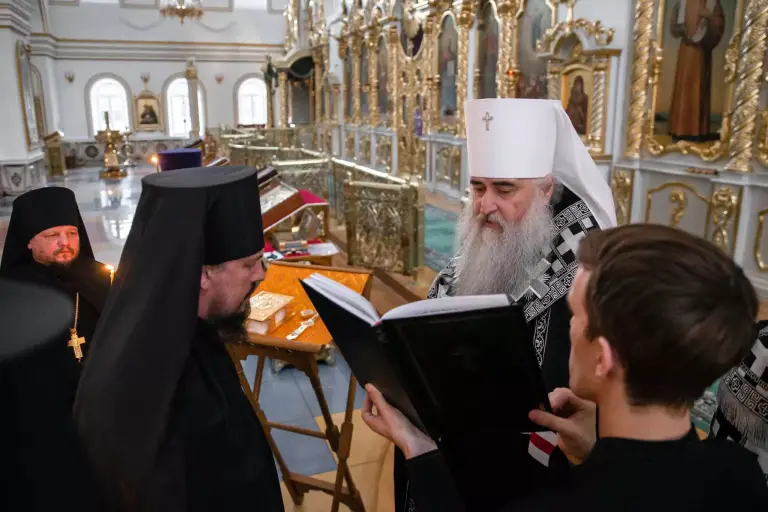 Монашеский постриг в Спасо-Вознесенском кафедральном соборе Ульяновска