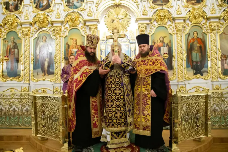 Всенощное бдение в Спасо-Вознесенском кафедральном соборе Ульяновска
