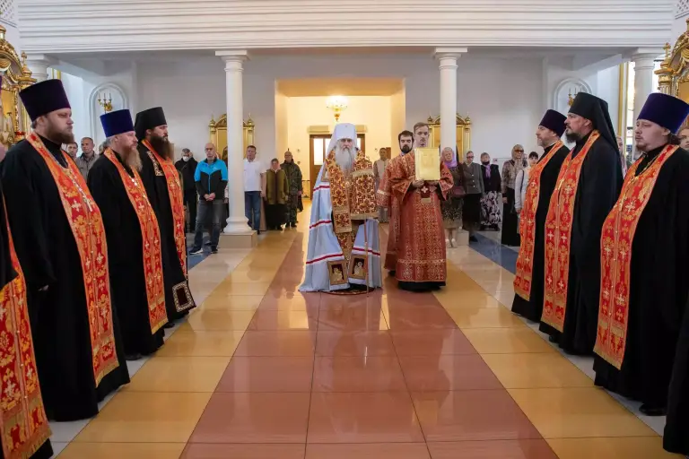 Всенощное бдение в Спасо-Вознесенском кафедральном соборе Ульяновска