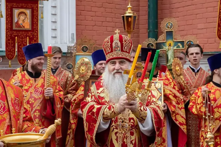 Божественная литургия в Воскресенско-Германовском храме Ульяновска