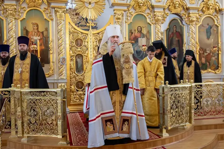 Всенощное бдение в Спасо-Вознесенском кафедральном соборе Ульяновска