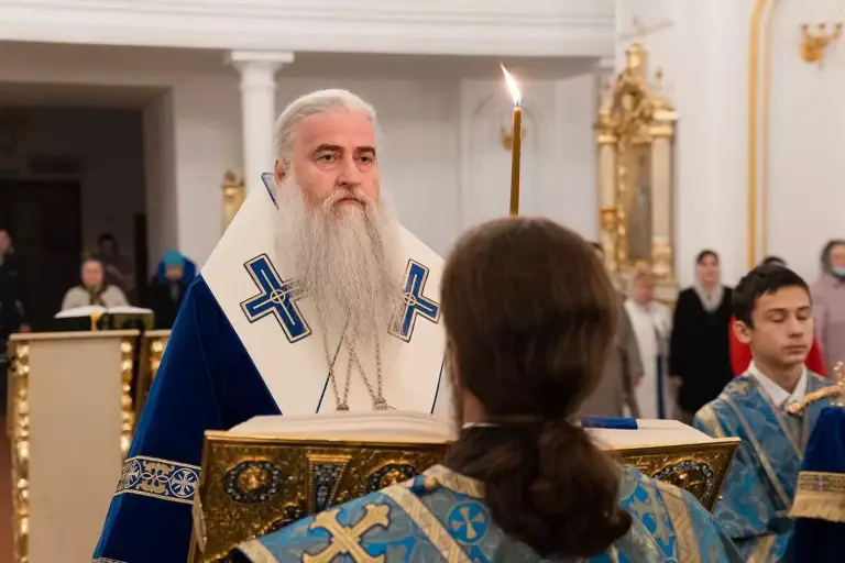 Всенощное бдение в Спасо-Вознесенском кафедральном соборе Ульяновска