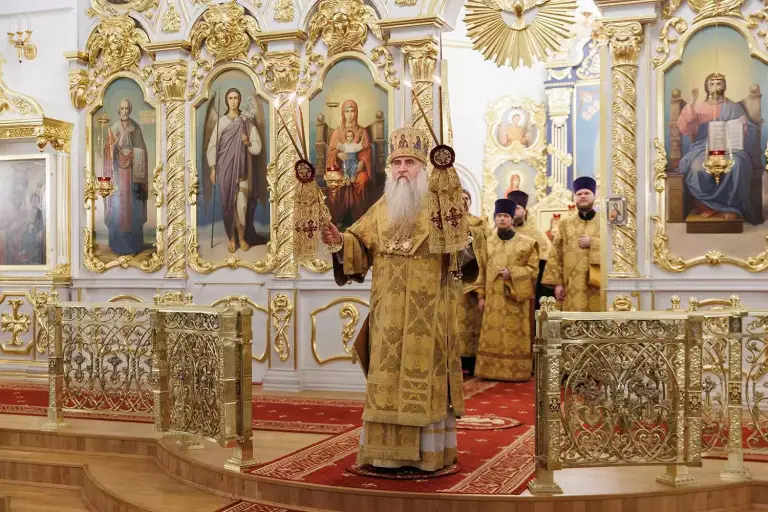 Всенощное бдение в Спасо-Вознесенском кафедральном соборе Ульяновска