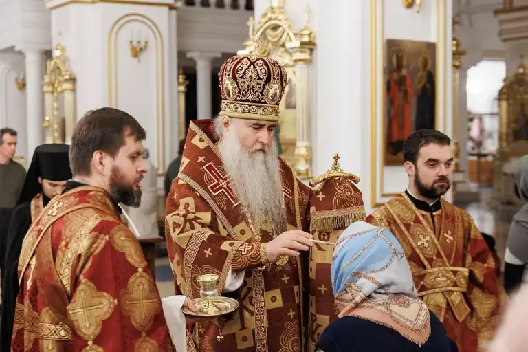 Полиелейное богослужение в Спасо-Вознесенском кафедральном соборе Ульяновска