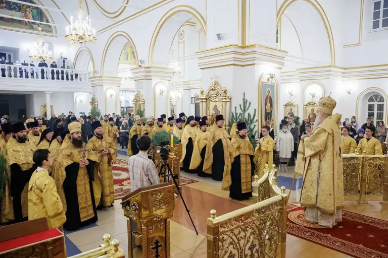 Великая Рождественская вечерня в Спасо-Вознесенском кафедральном соборе
