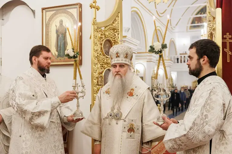 Всенощное бдение в Спасо-Вознесенском кафедральном соборе Ульяновска
