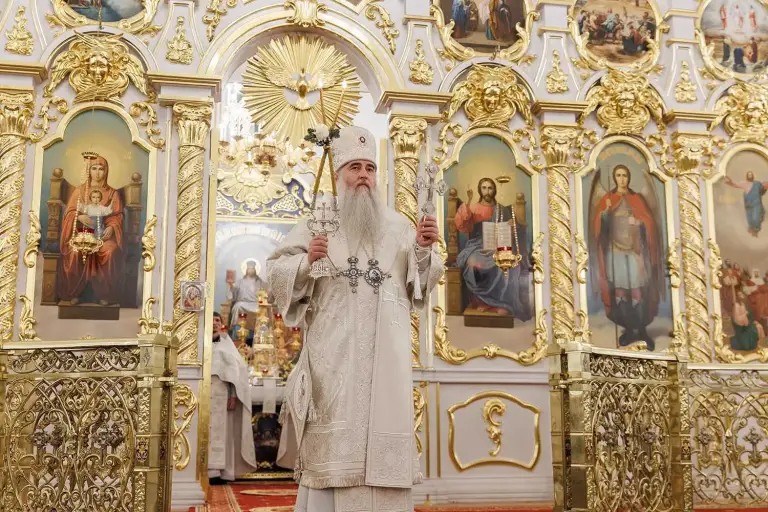 Рождественская заутреня и Божественная литургия в Спасо-Вознесенском кафедральном соборе Ульяновска