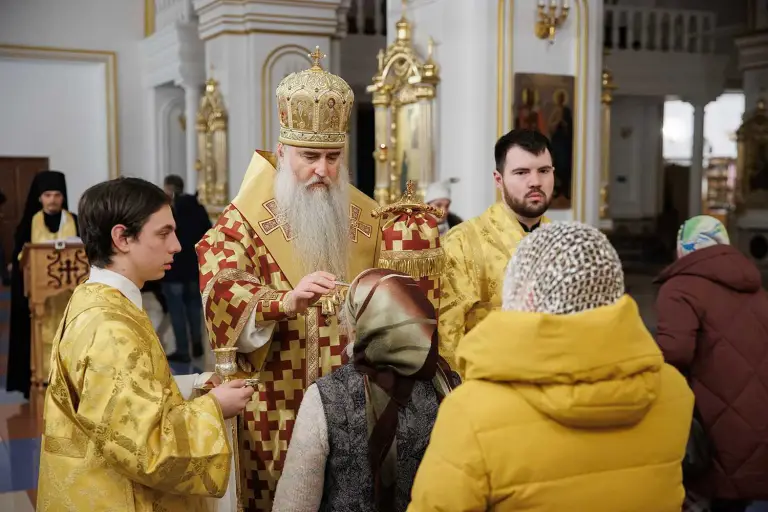 Полиелейное богослужение в Спасо-Вознесенском кафедральном соборе Ульяновска