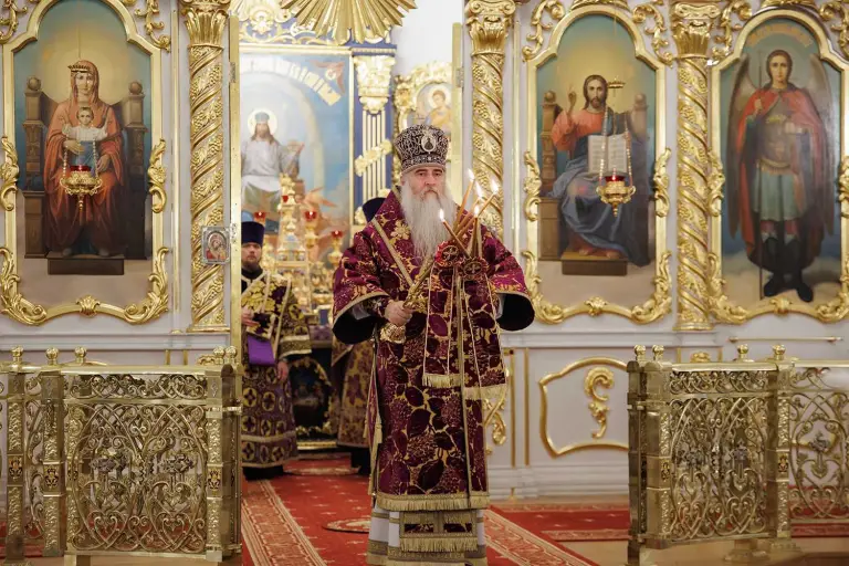 Всенощное бдение в Спасо-Вознесенском кафедральном соборе Ульяновска