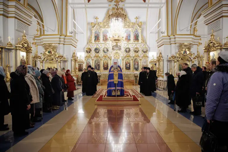 Всенощное бдение в Спасо-Вознесенском кафедральном соборе Ульяновска
