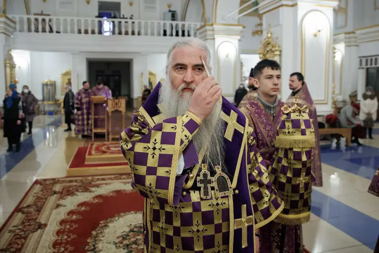 Полиелейное богослужение в Спасо-Вознесенском кафедральном соборе Ульяновска