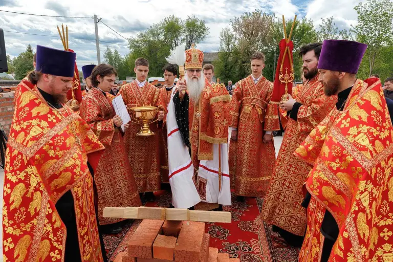 Чин основания храма во имя святой преподобномученицы Екатерины Симбирской в с. Панская Слобода
