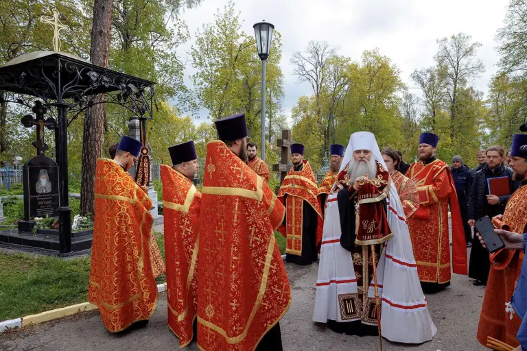 Панихида в Воскресенском храме Ульяновска
