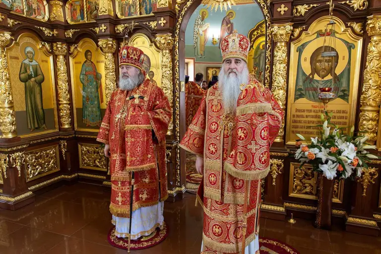 Божественная литургия в Жадовском Казанском мужском монастыре