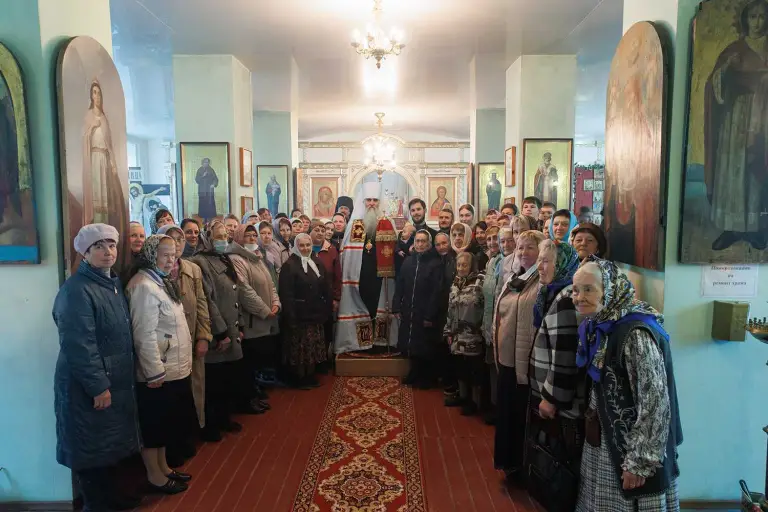 Божественная литургия в храме в честь Казанской иконы Божией Матери р.п. Майна