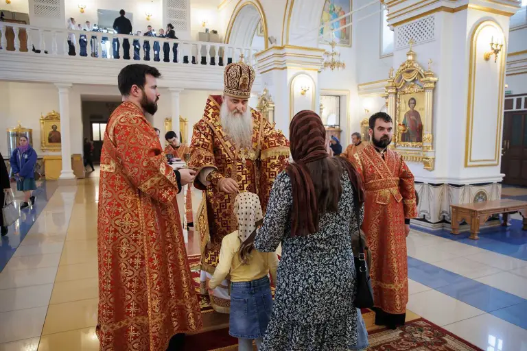 Всенощное бдение в Спасо-Вознесенском кафедральном соборе Ульяновска