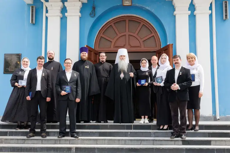 Божественная литургия в Спасо-Вознесенском кафедральном соборе Ульяновска
