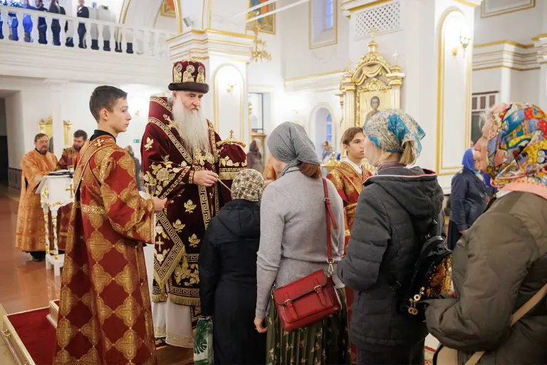 Всенощное бдение в Спасо-Вознесенском кафедральном соборе Ульяновска