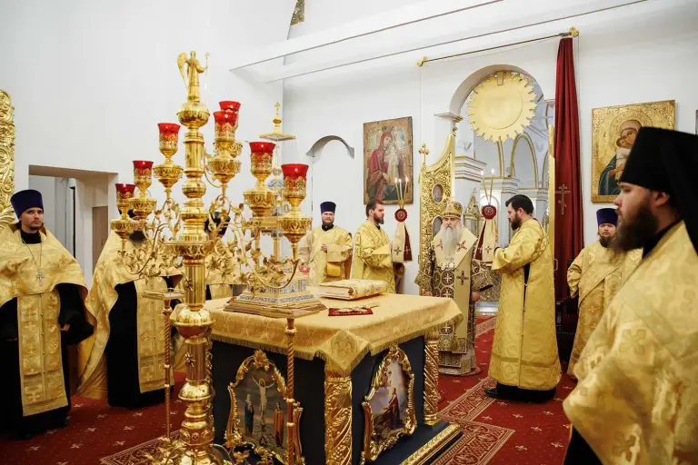 Всенощное бдение в Спасо-Вознесенском кафедральном соборе Ульяновска