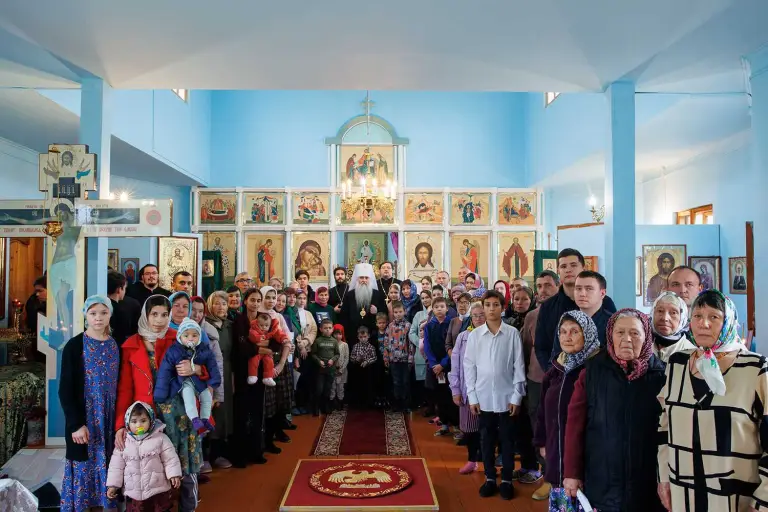 Божественная литургия в храме в честь Казанской иконы Божией Матери с. Кайсарово