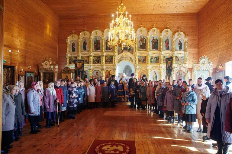 Божественная литургия в храме во имя Архистратига Божия Михаила с. Еделево