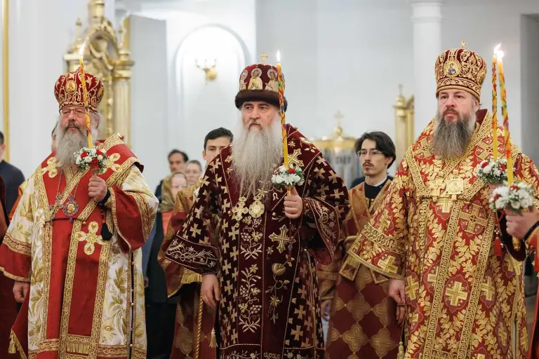 Всенощное бдение в Спасо-Вознесенском кафедральном соборе Ульяновска