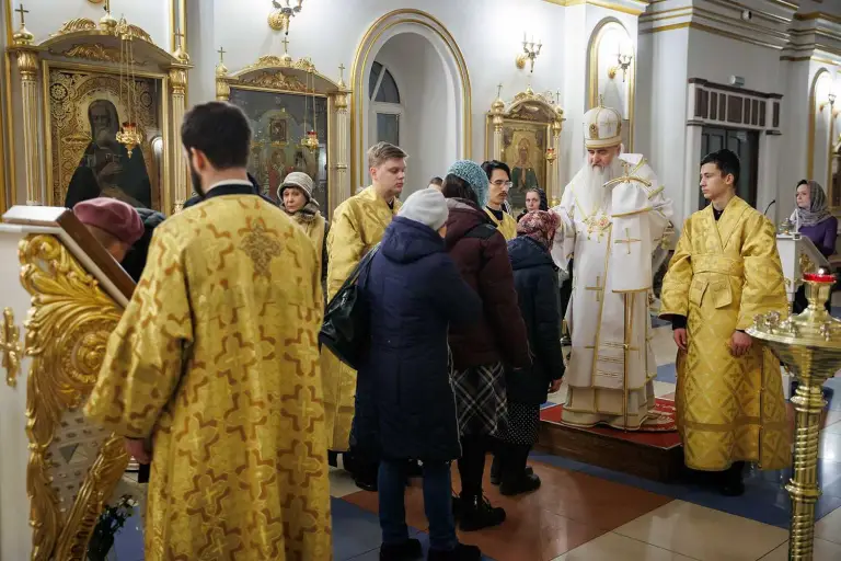 Полиелейное богослужение в Спасо-Вознесенском кафедральном соборе Ульяновска
