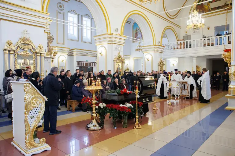 В Спасо-Вознесенском соборе прошло отпевание Д.П. Ежова