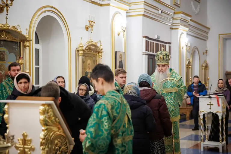 Полиелейное богослужение в Спасо-Вознесенском кафедральном соборе Ульяновска