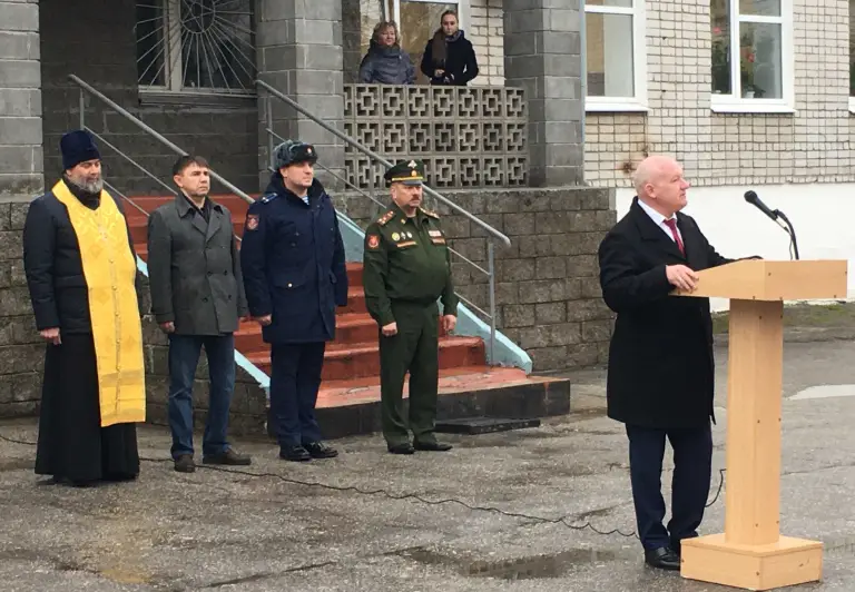 Призывников напутствовали перед отправкой на службу