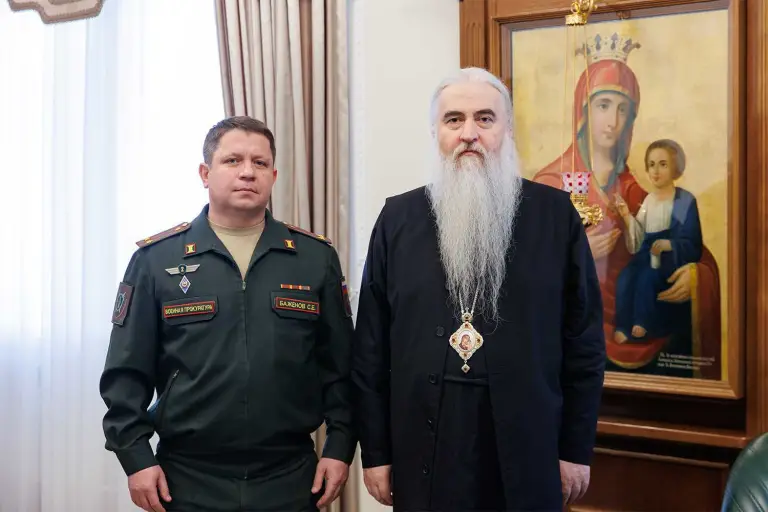 Митрополит Лонгин встретился с военным прокурором Ульяновского гарнизона Сергеем Баженовым