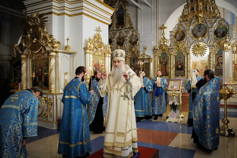 Полиелейное богослужение в Спасо-Вознесенском кафедральном соборе Ульяновска