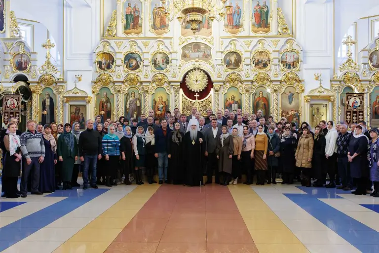 Божественная литургия в Спасо-Вознесенском кафедральном соборе Ульяновска
