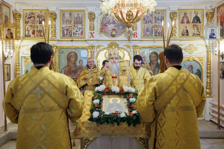 Божественная литургия в храме во имя святого праведного Филарета Милостивого г. Ульяновска