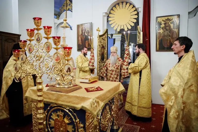 Полиелейное богослужение в Спасо-Вознесенском кафедральном соборе Ульяновска