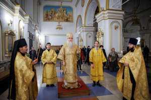 Полиелейное богослужение в Спасо-Вознесенском кафедральном соборе Ульяновска