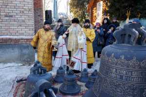 Освящены колокола строящегося в Засвияжье храма во имя святого благоверного князя Александра Невского